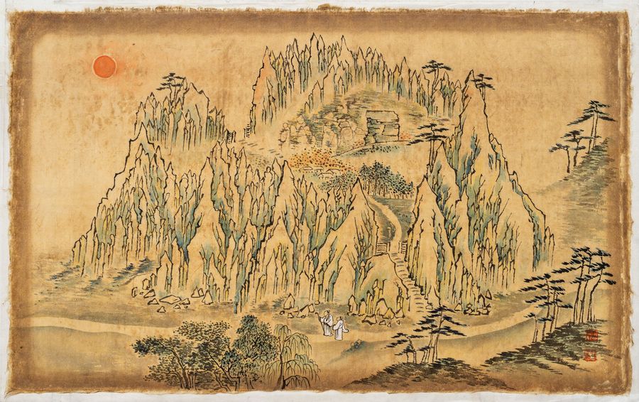 금강산도 — 김명자 작품