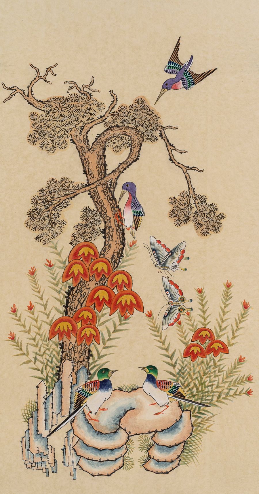 화조도 — 조태정 작품