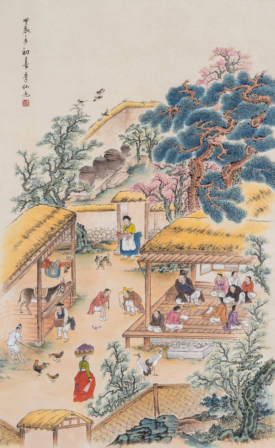 풍속도 — 저잣거리 — 이선구 작품